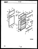 DOOR PARTS Diagram and Parts List for TRT17CRAD0  Tappan Refrigerator