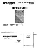 COVER Diagram and Parts List for FWX6971EW1  Frigidaire Washer