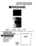 COVER Diagram and Parts List for FCS388WHCD  Frigidaire Range