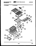 SHELVES AND SUPPORTS Diagram and Parts List for RT174NCD2  Frigidaire Refrigerator