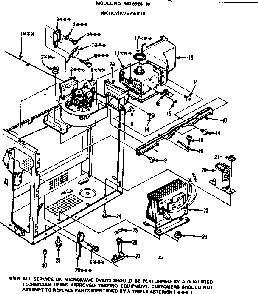 Microwave Parts Diagram and Parts List for 5649928110  Kenmore Microwave
