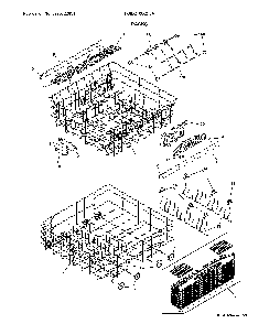 Racks Diagram and Parts List for FGID2466QF8A  Frigidaire Dishwasher