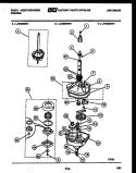 TRANSMISSION PARTS Diagram and Parts List for LA700MXW1  Frigidaire Washer