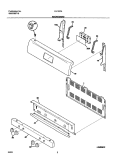BACKGUARD Diagram and Parts List for FLF337AUD  Frigidaire Range