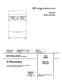 COVER Diagram and Parts List for FPF312ASA  Frigidaire Range