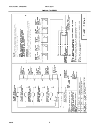 Wiring Diagram Diagram and Parts List for FFGC3626SSC  Frigidaire Cooktop