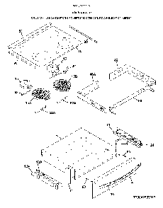 Top/drawer Diagram and Parts List for 7904253331B  Kenmore Range