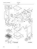 BODY Diagram and Parts List for TEF351EWH  Tappan Range