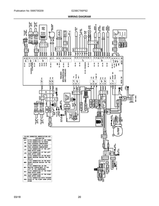 Wiring Diagram Diagram and Parts List for E23BC79SPS2  Frigidaire Refrigerator