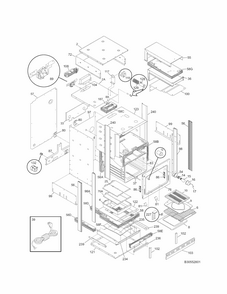 Body Diagram and Parts List for 79030554802  Kenmore Wall Oven