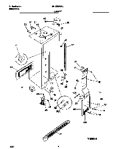 Cabinet Diagram and Parts List for WRS20MQRCW0  Westinghouse Refrigerator
