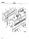 BACKGUARD Diagram and Parts List for FGF352SBWA  Frigidaire Range
