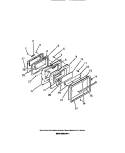OVEN DOOR, PANELS, GLASS Diagram and Parts List for REM77BCB1  Frigidaire Microwave Oven Combo