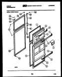DOOR PARTS Diagram and Parts List for RT17F3WU3A  Gibson Refrigerator
