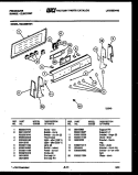 CONTROL PANEL Diagram and Parts List for RGC32BNW1  Frigidaire Range