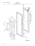 REFRIGERATOR DOOR Diagram and Parts List for E23CS78ESS2  Electrolux Refrigerator
