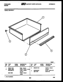 DRAWER PARTS Diagram and Parts List for RE32BNW1  Frigidaire Range