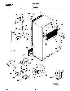 System Diagram and Parts List for WRT15CSHD4  Westinghouse Refrigerator