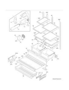 Part Location Diagram of 242220501 Frigidaire WATER TANK