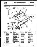 SPLASHER CONTROL Diagram and Parts List for 73-3757-00-09  Tappan Range