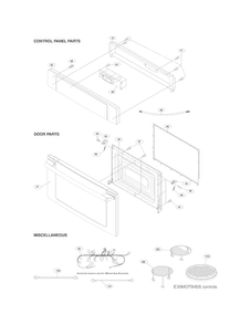 Control Panel,door,miscellaneous Diagram and Parts List for EW30SO60LSA  Electrolux Microwave