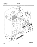 CABINET Diagram and Parts List for GRT17B3BW0  Gibson Refrigerator