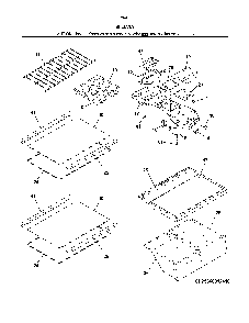 Shelves Diagram and Parts List for 25360319416  Kenmore Refrigerator
