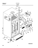CABINET Diagram and Parts List for FRT18H6CSK0  Frigidaire Refrigerator
