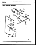 BURNER, MANIFOLD AND GAS CONTROL Diagram and Parts List for 30-2241-00-03  Tappan Range
