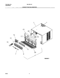 CABINET FRONT AND WRAPPER Diagram and Parts List for FAL129L1A1  Frigidaire Air Conditioner