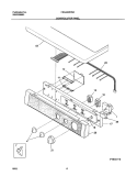 CONTROLS / TOP PANEL Diagram and Parts List for FSG446RHS4  Frigidaire Dryer