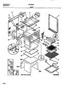 BODY Diagram and Parts List for WEF350SAWA  Frigidaire Range