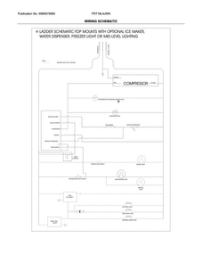 Wiring Schematic Diagram and Parts List for FRT18L4JWN  Frigidaire Refrigerator