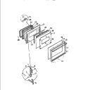 DOOR Diagram and Parts List for KF450GDD2  Frigidaire Range