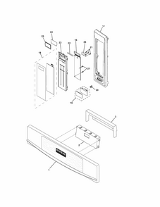 Controls Diagram and Parts List for 79047844404  Kenmore Microwave