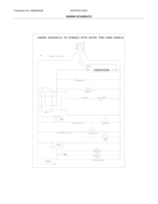 Wiring Schematic Diagram and Parts List for WWTR1611SW1  Westinghouse Refrigerator