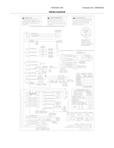 Wiring Diagram Diagram and Parts List for FAFW3001LW5  Frigidaire Washer