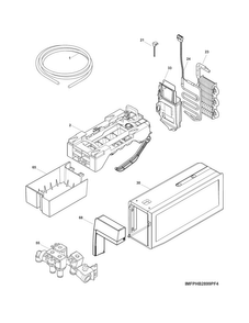Fresh Food Ice Maker Diagram and Parts List for FPBS2777RF2  Frigidaire Refrigerator