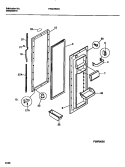 REFRIGERATOR DOOR Diagram and Parts List for FRS24WRBW1  Frigidaire Refrigerator