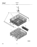 RACKS Diagram and Parts List for FDB740RCS0  Frigidaire Dishwasher