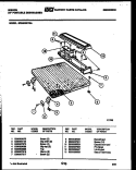 TOP PARTS Diagram and Parts List for SP24D5KYGA  Gibson Dishwasher