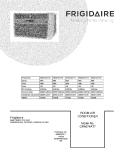 COVER Diagram and Parts List for CRA074AT719  Frigidaire Air Conditioner
