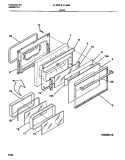 DOOR Diagram and Parts List for 31-3962-23-03  Tappan Range