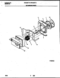 AIR HANDLING PARTS Diagram and Parts List for WAC053T7A3  Frigidaire Air Conditioner