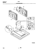 COMPRESSOR Diagram and Parts List for HA50A  Frigidaire Air Conditioner