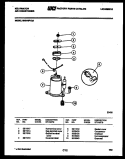 COMPRESSOR Diagram and Parts List for MH310F1QA  Kelvinator Air Conditioner