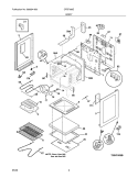 BODY Diagram and Parts List for CFEF366EMG  Frigidaire Range