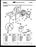 WATER AND CONDENSING PARTS Diagram and Parts List for MR15N1  Frigidaire Dehumidifier