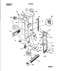 CABINET, LIGHT SHIELDS, MULLION Diagram and Parts List for FRS22VSBD0  Frigidaire Refrigerator