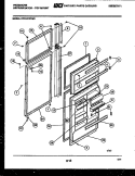 DOOR PARTS Diagram and Parts List for FPCI21TPW0  Frigidaire Refrigerator